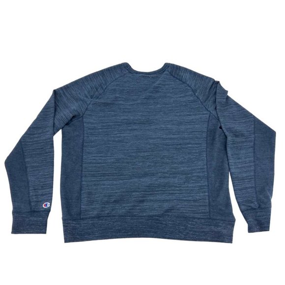 Champion | Men's Crewneck Sweater | Blue Heather | Size XXLarge - Picture 2 of 3